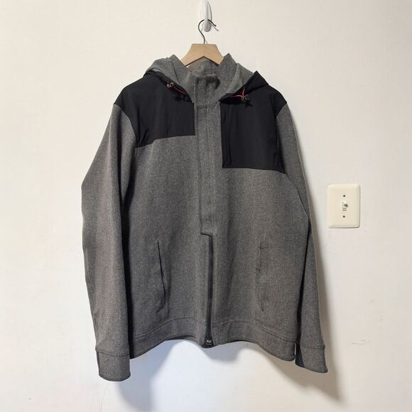 UnderArmour‎ | Coldgear Woold Blend Hooded Full Zip Pea Coat, XXL - Picture 1 of 16